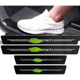 thumbnail image 2 of SURJDE Car Door Protector Set 4Pcs Car Door Edge Protector Carbon Fiber Leather Front/Rear Door Sill Scuff Plate Guard Multiple Styles (for Infinit i), 2 of 7