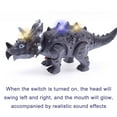 thumbnail image 2 of Luminous Dinosaur Toy, Interactive Sound Dinosaur Model, Realistic Simulation Dinosaur for Kids 3-6 Years Old, Multi-Colored Lights, Durable ABS Plastic, Battery Operated, Educational Gift, 2 of 5