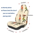 thumbnail image 3 of Balery African Women Funda de Asiento para Auto con Diseño - Cubierta Frontal Suave y Transpirable con Protector Antideslizante- 1 Unidad, 3 of 5