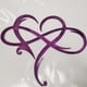thumbnail image 2 of Metal Infinity Heart Art Love Wall Sign Adornos colgantes para la puerta de la sala de estar, 2 of 3