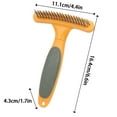 thumbnail image 3 of Pet Supplies Dog Undercoat Rake Deshedding Brush Grooming Tool for Sensitive Skin for Short and Long Haired Dogs, 3 of 6