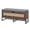 Rustic Brown + Black, variant on ELLEGNT 39.5" Rattan Flip-Top Storage Chest with Padded Seat –  Safety Hinges for Bedroom, Living Room, or Entryway, Gold + White