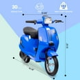 thumbnail image 7 of Accreate 24V Kids Motorcycle for Big Kids, 14MPH Max Speed, 350W Motor, High-Torque for 8-12 Y, Blue, 7 of 7