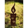 thumbnail image 3 of Velas para macetas - Adorno de jardín de metal - 20 cm - Óxido natural, 3 of 5