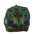 thumbnail image 3 of Fuzoiu Peacock Feathers Print Winter Beanie Hat for Men & Women,Warm Knit Cap,Women Windproof Watch Hat,Knit Warm Unisex Beanie, 3 of 7