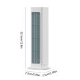 thumbnail image 2 of Ventilador de torre portátil Ventilador de escritorio de 3 velocidades Ventilador de montaje en pared recargable (blanco), 2 of 9