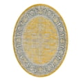 thumbnail image 3 of Unique Loom Baracoa Collection Area Rug - Prado (7' 10" x 10' Oval Yellow/Ivory), 3 of 7