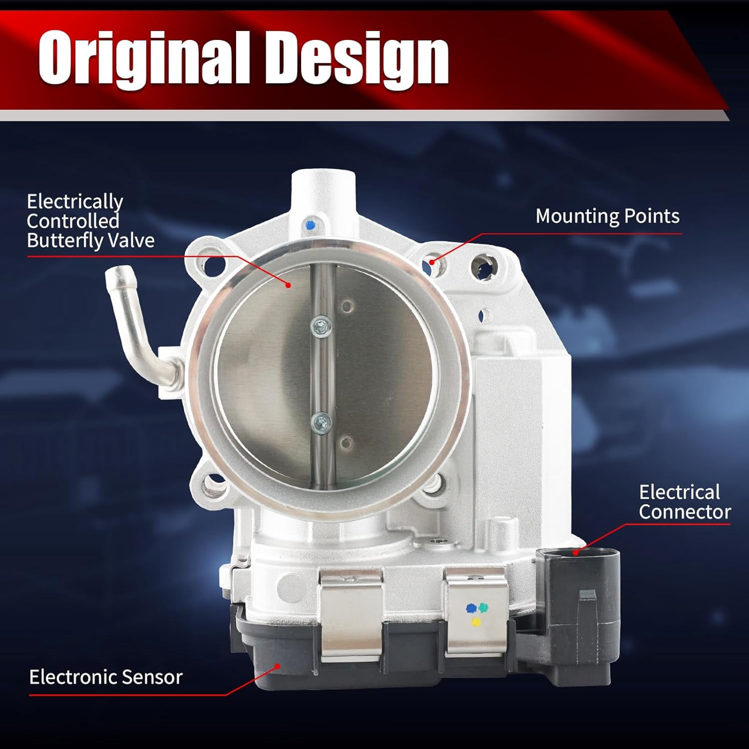 MACAX Electronic Throttle Body Assembly S20432 Compatible with Volkswagen Beetle Golf Jetta Passat Rabbit 2.5L L5 Replaces 07K133062A 977-085 TB1303 67-4007 6E-4007