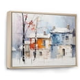 thumbnail image 2 of Designart "Snow House Elegance composition" Abstract Floater Framed Wall Art Living Room, 2 of 7