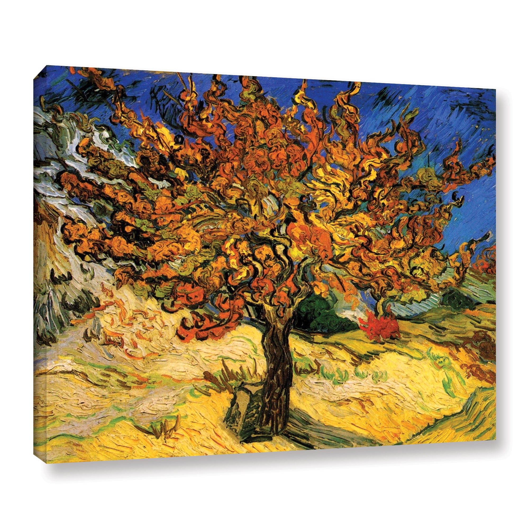ArtWall Vincent van Gogh "The Mulberry Tree" Wrapped Canvas
