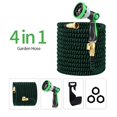 thumbnail image 2 of Boyau d'Arrosage Extensible de 25 Pi, Boyau d'Eau avec Buse à 10 Fonctions, Boyau Flexible avec Raccords en Laiton Massif de 3/4 Pouces, Tissu Extra Résistant, 2 of 8