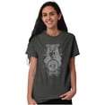 thumbnail image 2 of Butterfly Moth Spiritual Crystal Ball Women's Plus Size Graphic Tee Brisco Brands 2X, 2 of 3