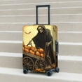 thumbnail image 5 of Travel Luggage Cover Protector - Halloween Rice Field Pumpkin Skull Anti-Scratch Suitcase Covers Fits 18-32 Inch Luggage, 5 of 5