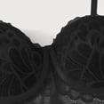 thumbnail image 5 of Lingerie Sets for Women New Fashion Lace Lingerie Underwear Sleepwear Steel Ring Pajamas Garter Bra Set, Color:Black, Size:M, 5 of 8