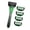 Green, variant on Men's Manual Shaver with 7 Layer Blading Comfortable Rubber Handle and 5 Replaceable Head Set Men's Grooming Gift