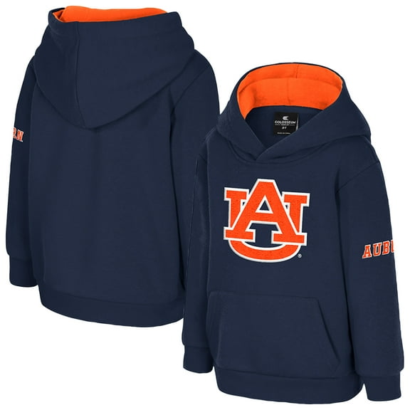 Toddler Colosseum  Navy Auburn Tigers Big Logo Volume Fleece Pullover Hoodie