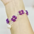 thumbnail image 3 of Magik 4-Petal Flower Floral Bracelet Elegant Light Luxury Adjustable Made in USA, 3 of 5