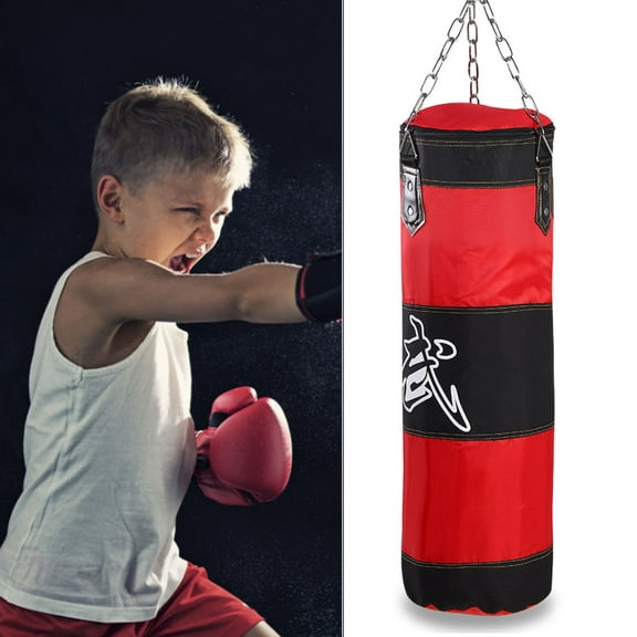 Boxing Heavy Punching Training Empty Bag Fitness Sandbag Exercises Workout Power Bag for Children Kids