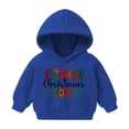 thumbnail image 2 of Edvintorg Christmas Sweatshirt Clearance Kids Boys Girls Casual Kawaii Print Long Sleeve Hooded Pullover Sweatshirts Christmas Gift Fall Winter 2-7Years Children's Clothing, 2 of 7