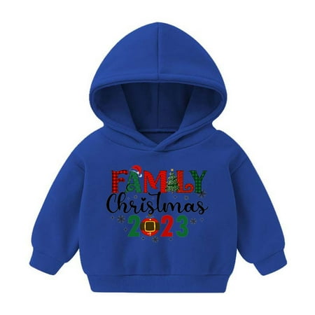 

Virmaxy Family Christmas Toddler Baby Boys Girls Cute Hoodies Tree Letter Graphic Hoodies Sweatshirt Long Sleeve Pullover Plush Hoodies 2024 For The Baby Christmas Gifts A 3T