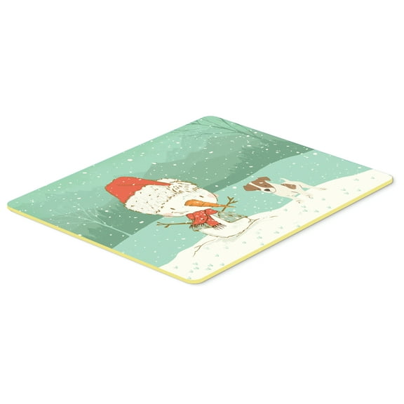 Jack Russell Terrier #2 Snowman Christmas Kitchen or Bath Mat 24x36