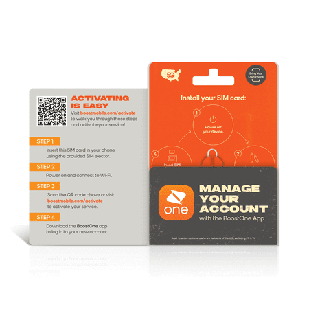 Boost Mobile - 3 Months 3GB Plan SIM Card Kit - Orange
