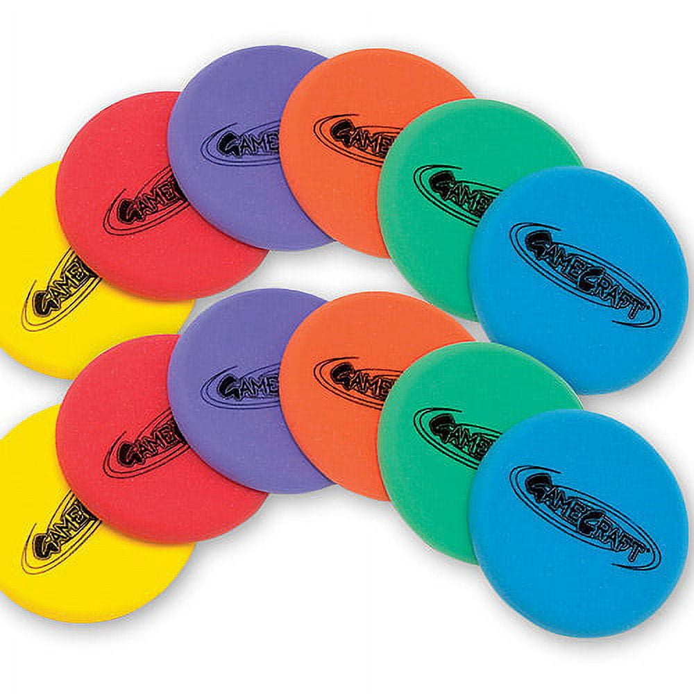 GameCraft® 9 in. Uncoated Foam Flying Discs, 12-Pack