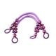 thumbnail image 1 of Correa de bolso Qarigey 2 uds. de felpa cómoda con manija de cuerda de cuentas multicolor, 1 of 6