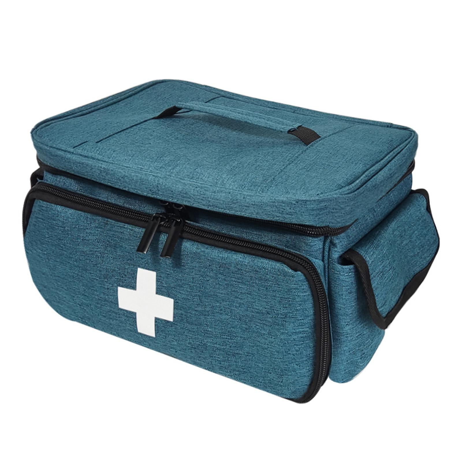 Bunblic Empty First Aid Bag Emergency Bottle Organizer Emergency Supplies Storage Bag Emergency Kits Organizer for Travel Camping Gym