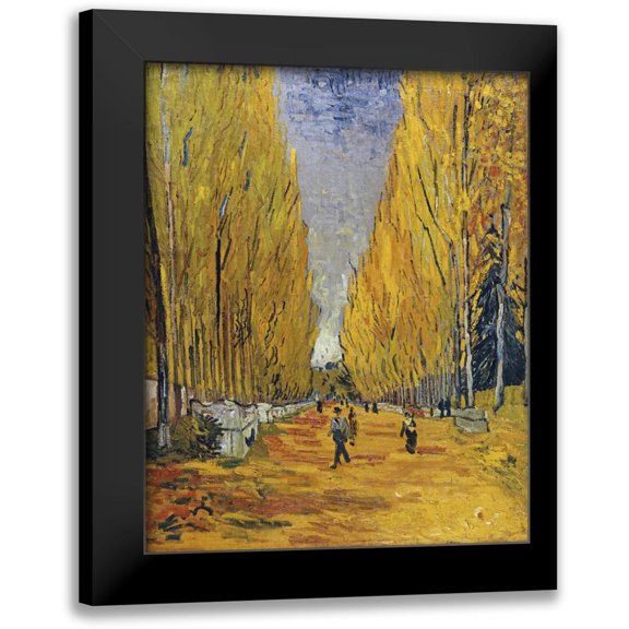 Van Gogh, Vincent 12x14 Black Modern Framed Museum Art Print Titled - The Elysian Fields
