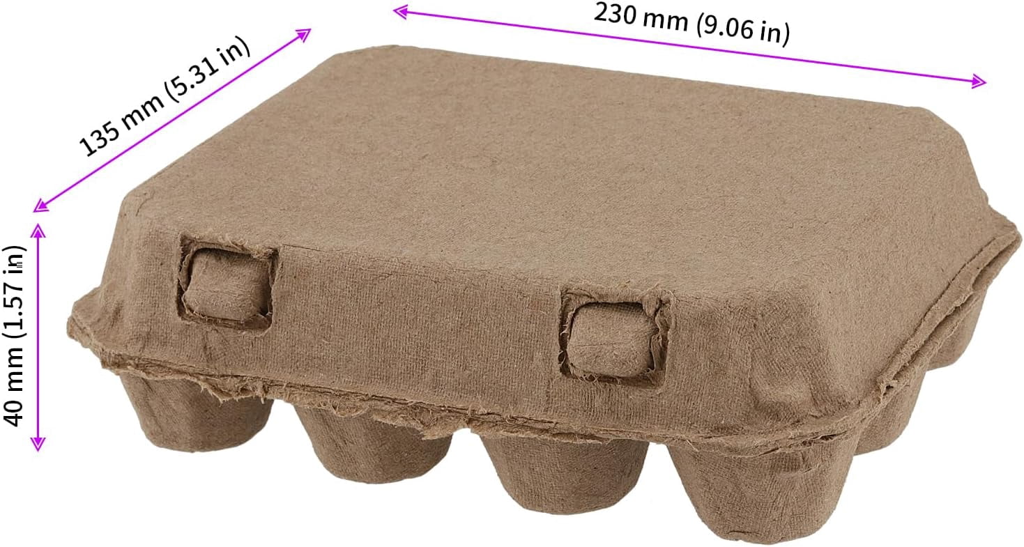 50 PCS Quail Egg Pulp Cartons Bulkj, 3 x 4 Square Paper Pulp Dozen Quail Eggs Cartons Cheap Bulk, Egg Holder for 12 Count Quail Egg, Home, Farmhouse