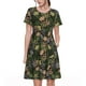 thumbnail image 1 of Disketp Camouflage Skulls para Vestido de Manga Corta para Mujeres, Vestidos de Verano para Mujeres, Casual y Holgado para la Playa, 1 of 6