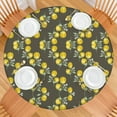 thumbnail image 2 of Summer Lemon Tablecloth Yellow Fruit Print Floral Design Cute I Love Lemons Theme for Kitchen, 2 of 6