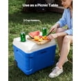thumbnail image 6 of VEVOR Hard Cooler, 45QT Portable Rolling Cooler with Wheels, Leak-Resistant Coolbox Keeps Contents Cool for 48 Hours, Ice Retention Insulated Chests, Ultra-Light for Outdoor Picnics, Grill, Camping, 6 of 9