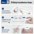 thumbnail image 4 of Regal Living EZ Grip No Tool No Drill Cordless 1" Light Filtering Cellular Shade, White - 34" W x 48" L, 4 of 5