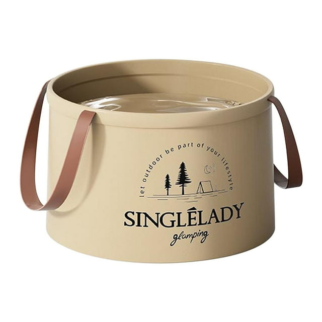 Portable Folding Hand-Carry Basin Travel Laundry And Ice Bucket Foldable Outdoor Basin And Individually Packaged
