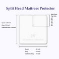 thumbnail image 6 of Top Split Cal-King 36" Waterproof Mattress Protector Pad Cover - Top Split Fitted Style Super Soft Terry Fabric - Fits Up to 18" Inch Deep Pocket Easy Washable Vinyl-Free - White, 6 of 7
