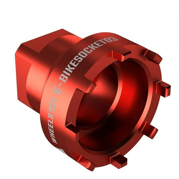 Wheels Manufacturing E-BikeSocket 03 EBike Lockring Socket Red 43mm Gen 3 Bosch Lockring E-BikeSocket03