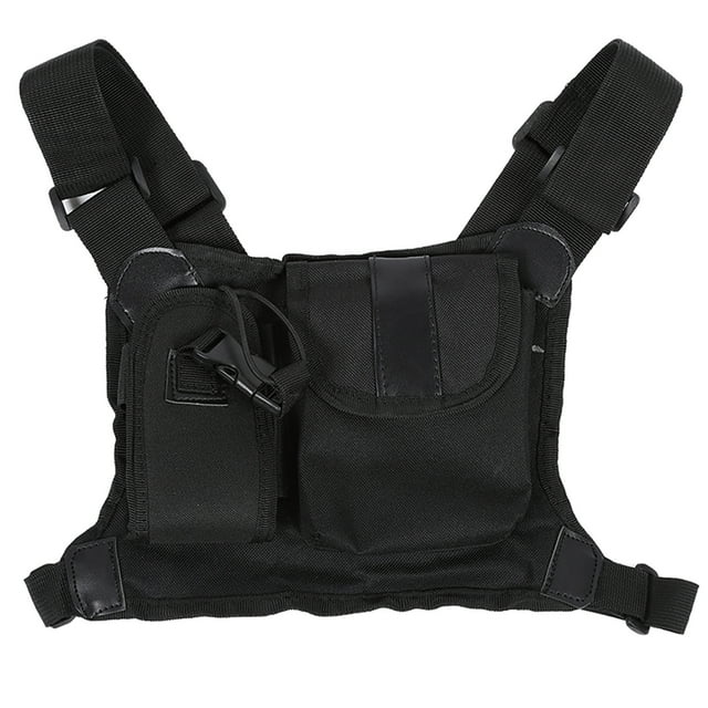 Radio de Dos Vías Accesorio de Mochila Estilo B Paquete de Bolsillo en el Pecho de un Pecho Mochila de Dos Vías Estuche de Comunicación Estuche de Transporte