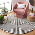 thumbnail image 2 of SAFAVIEH Metro Chodak Abstract Area Rug, Black/Beige, 7' x 7' Round, 2 of 8