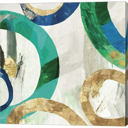 Great Art Now Green Rings I by Tom Reeves Canvas Wall Art