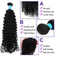 thumbnail image 3 of Remy brasile?o profundamente Rizado del Cabello Humano de la Trama Extensiones 6A 12"-24" Repartir 1 Haz 18 pulgadas Unique Bargains Extension del pelo, 3 of 9