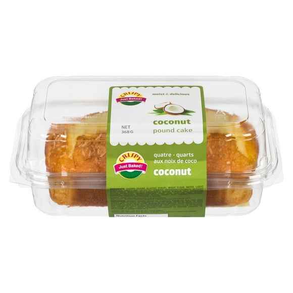 Coconut Pound Cake, Sliced Pound Cake