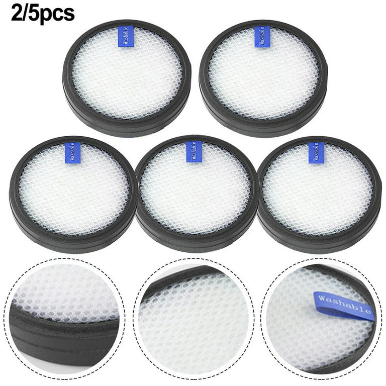 Ana PRETTYCARE 5 Pack Replacement Cotton Filter Washable Compatible with  PRETTYCARE W200 W300 W400 Cordless Vacuum Cleaner Replacement Parts(Not Fit  for W100) 