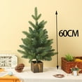 thumbnail image 2 of 24" Mini Desktop Christmas Tree - Artificial Lifelike Pine with Woven Basket Base, Small Space Decor for Desk Mantel Dining Table, Walmart Holiday Ornament, 2 of 4
