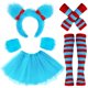 thumbnail image 1 of Set de disfraces de Halloween Boutrele para niñas, falda tutú azul, 5 unidades, 1 of 6