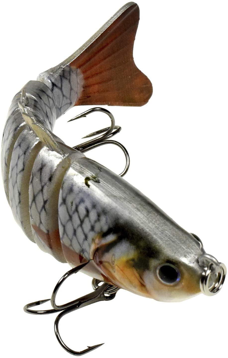 Fishing Solutions A patent-pending lure to hold manufactured bait that  mirrors the aesthetics of baitfish. Includes 3 independent lures  representing a section of baitfish, 3 high-carbon steel 5/0 circle hooks,  and 6