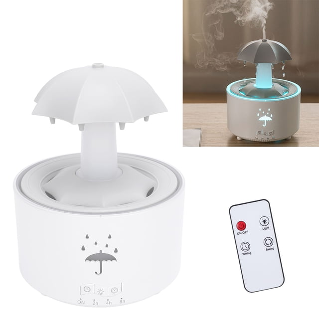Essential Oil Diffuser & Humidifier, 300ml Aromatherapy Diffuser with Auto Shut Off Function, Cool Mist Humidifier with Colorful Lights for Office Home
