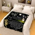 thumbnail image 5 of to My Wife Blanket, Best Gift for Your Life Partner with Quotes, Gift for Wife, Valentine's Day Gifts, Birthday Gift, for Wife, Supersoft and Cozy Blanket (60" X 80") (BK4142NC), 5 of 5
