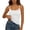 #A- White, variant on PFRNLF Tank Tops for Women with Built in Bra Summer Adjustable Spaghetti Straps Ribbed Knit Camisole